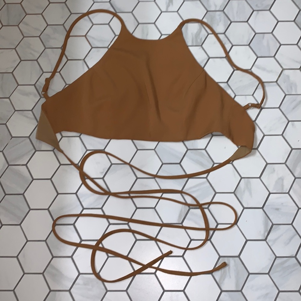 Lace up crop top
